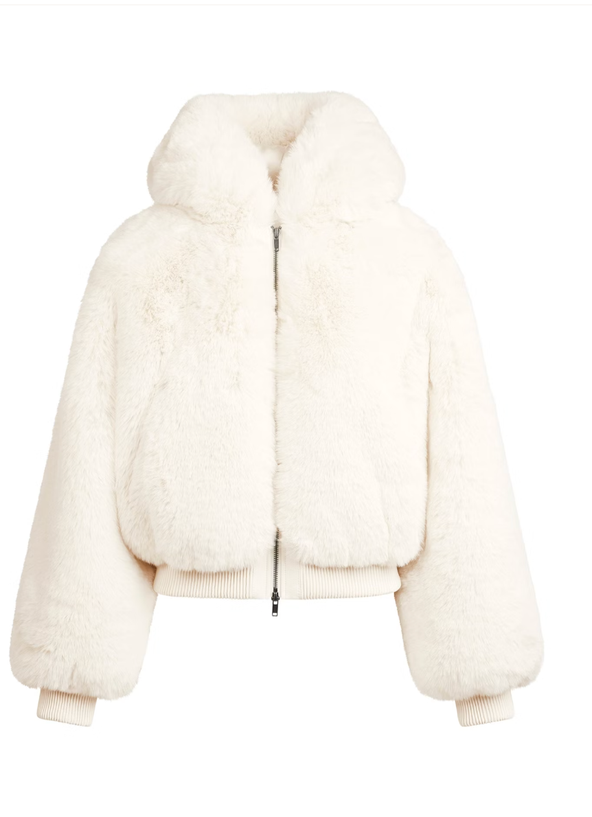 Fur Zip Up Jacket